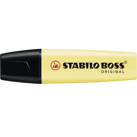 828-MARCADOR.FLUORESCENTE BOSS TRAZO 2/5MM. AMARRILLO PASTEL STABILO 70/144