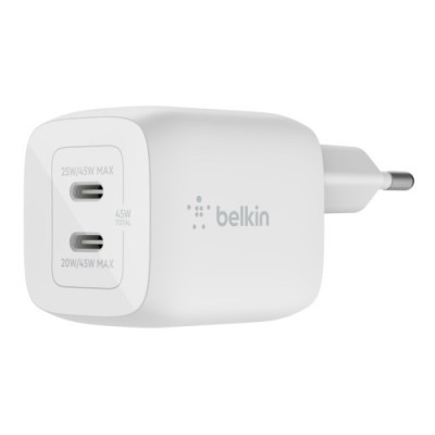 Belkin WCH011vfWH Portatil Smartphone Tableta Blanco Corriente alterna Carga rapida Interior