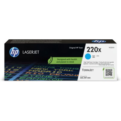 HP Cartucho de toner Original LaserJet 220X cian