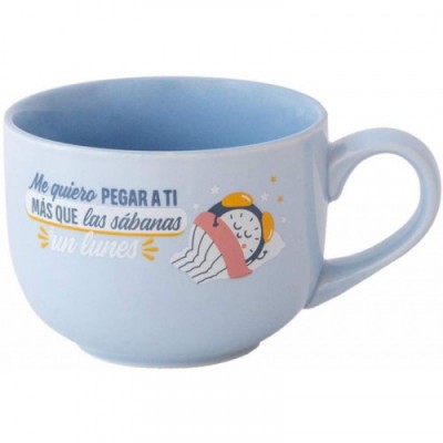 TAZA ME QUIERO PEGAR A TI MaS QUE LAS SaBANAS UN LUNES MR WONDERFUL WOA10661ES