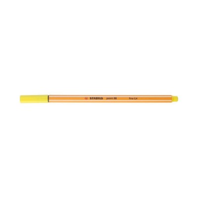 ROTULADOR PUNTA FINA POINT 88 04MM AMARILLO LIMON STABILO 88 24