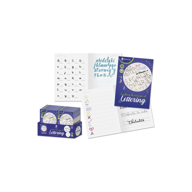 8662-Bismark Cuaderno Lettering A5 -20 Hojas