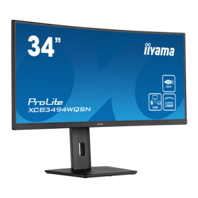 iiyama ProLite XCB3494WQSN B5 LED display 864 cm 34 3440 x 1440 Pixeles UltraWide Quad HD Negro