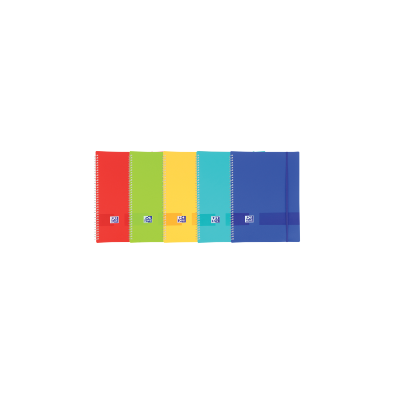 8724-Oxford Live & Go Plastico Colores surtidos, Translucido, Transparente A4