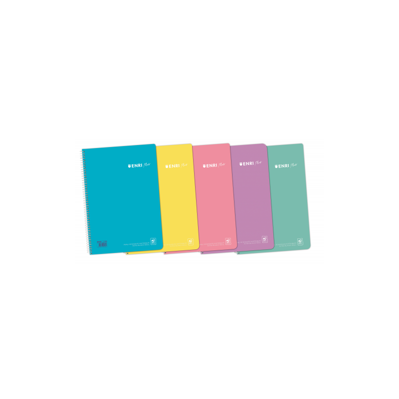 8729-CUADERNO ESPIRAL + TP Fo 80H 4X4 C/M - SURTIDO PASTEL ENRI 400150287 8729-CUADERNO ESPIRAL + TP Fo 80H 4X4 C/M - SURTIDO PASTEL ENRI 400150287