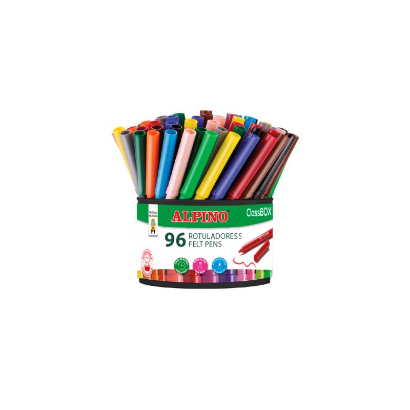 8753-Alpino Economy pack bote 96 rotuladores de colores 8753-Alpino Economy pack bote 96 rotuladores de colores