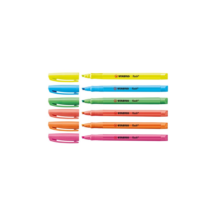 877-MARCADOR FLUORESCENTE FLASH TRAZO 2/5MM. ROSA STABILO 555/56
