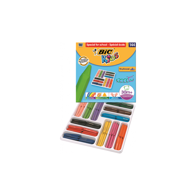 8808-ESTUCHE 144 CERAS DE COLOR CON 12 COLORES DIFERENTES BIC 8878332 8808-ESTUCHE 144 CERAS DE COLOR CON 12 COLORES DIFERENTES BIC 8878332