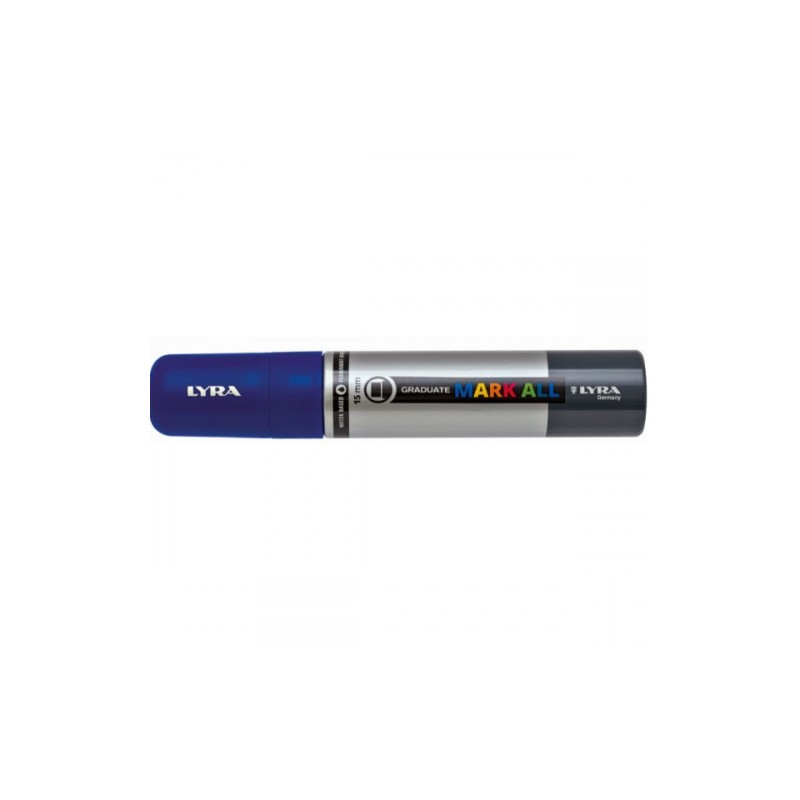8864-MARCADOR PERMANENTE MARK ALL AZUL OSCURO 15 MM LYRA GROOVE L6840050