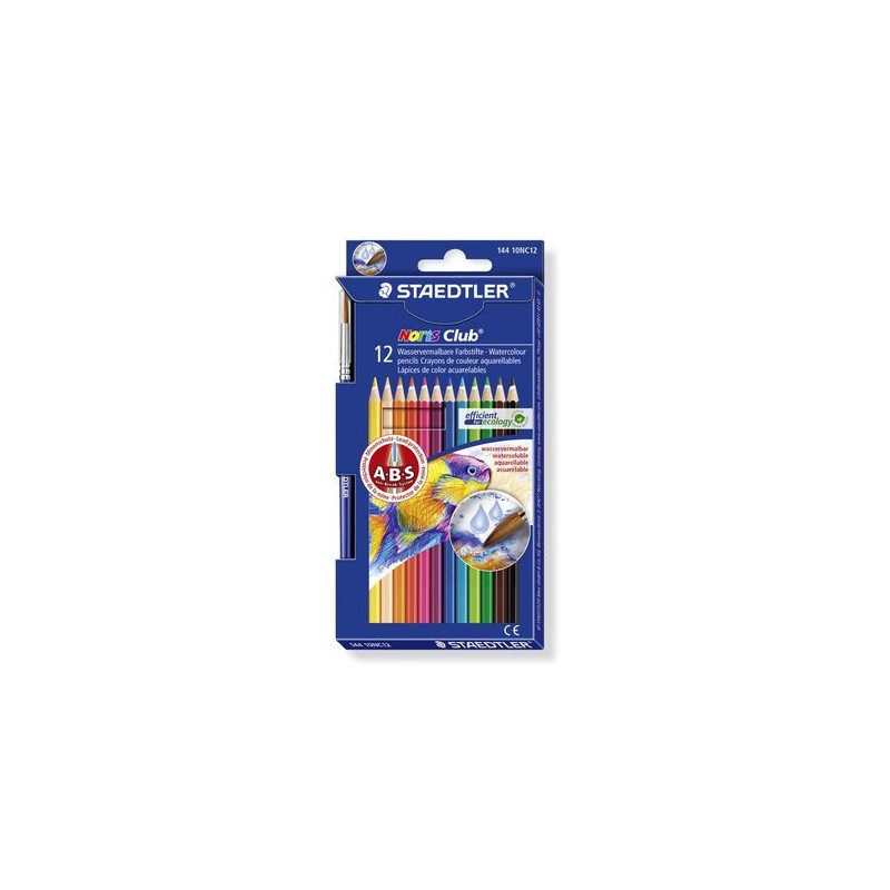 8883-LAPICES COLOR NORIS AQUARELL 144 10, ESTUCHE 12 PZAS STAEDTLER 144 10NC12