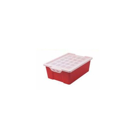 8918-CUBETA GRANDE CON TAPA - ROJO FAIBO 787-03