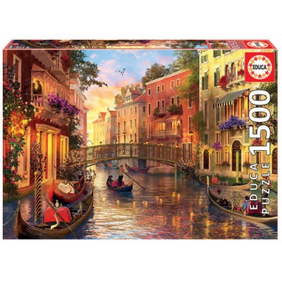 Educa Sunset in Venice Puzzle rompecabezas 1500 piezas