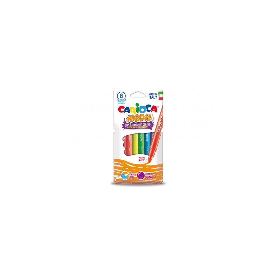 8950-ESTUCHE ROTULADORES NEON 8 PCS CARIOCA 42785