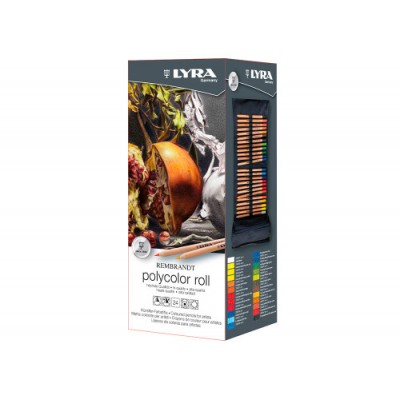 ESTUCHE ENROLLABLE LYRA REMBRANDT POLYCOLOR DE TELA 24 UDS LYRA L2004240