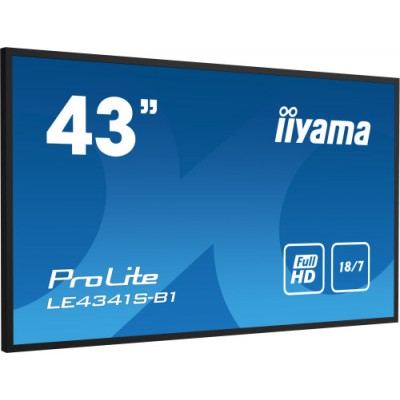 iiyama LE4341S B1 pantalla de senalizacion Pantalla plana para senalizacion digital 108 cm 425 LCD 350 cd m Full HD Negro 18 7