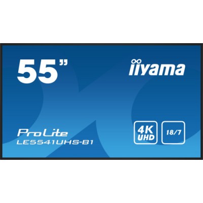 iiyama LE5541UHS B1 pantalla de senalizacion Pantalla plana para senalizacion digital 1387 cm 546 LCD 350 cd m 4K Ultra HD Negr