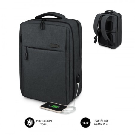 9071-SUBBLIM MOCHILA TRAVELLER AIR PADDING 15.6´´ GREY