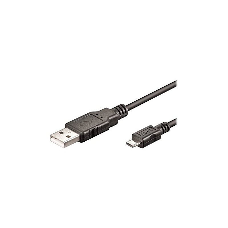 9073-Ewent EW-UAB-010-MC cable USB 1 m USB 2.0 Micro-USB A USB A Negro