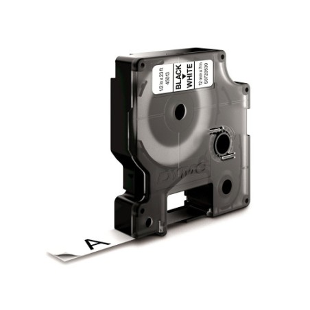 909-CINTA ROTULADORA D1 12MMX7M NEGRO/BLANCO DYMO S0720530