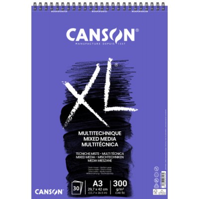 Canson XL Mix Media Bloc de hojas de papel para bellas artes 30 hojas