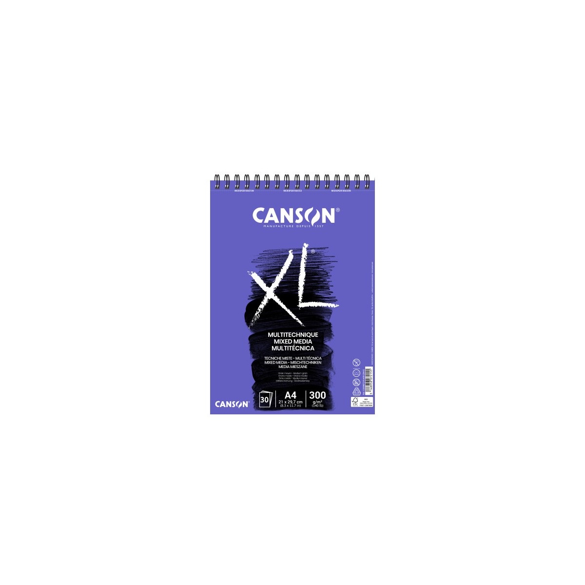 Canson XL Mix Media Bloc de hojas de papel para bellas artes 30 hojas