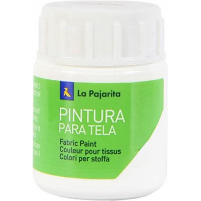 PINTURA PARA TELA TRANSPARENTE T 01 BLANCO 25ML LA PAJARITA 114371