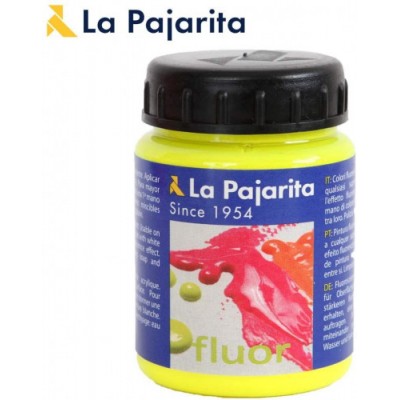 PINTURA FLUORESCENTE F 01 AMARILLO CANARIO 75ML LA PAJARITA 116716