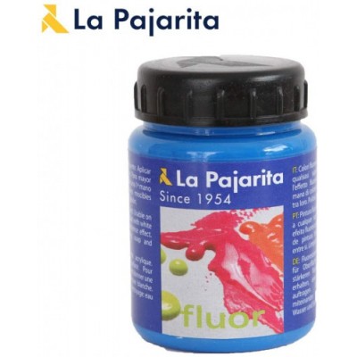 PINTURA FLUORESCENTE F 05 AZUL LUMINOSO 75ML LA PAJARITA 116416