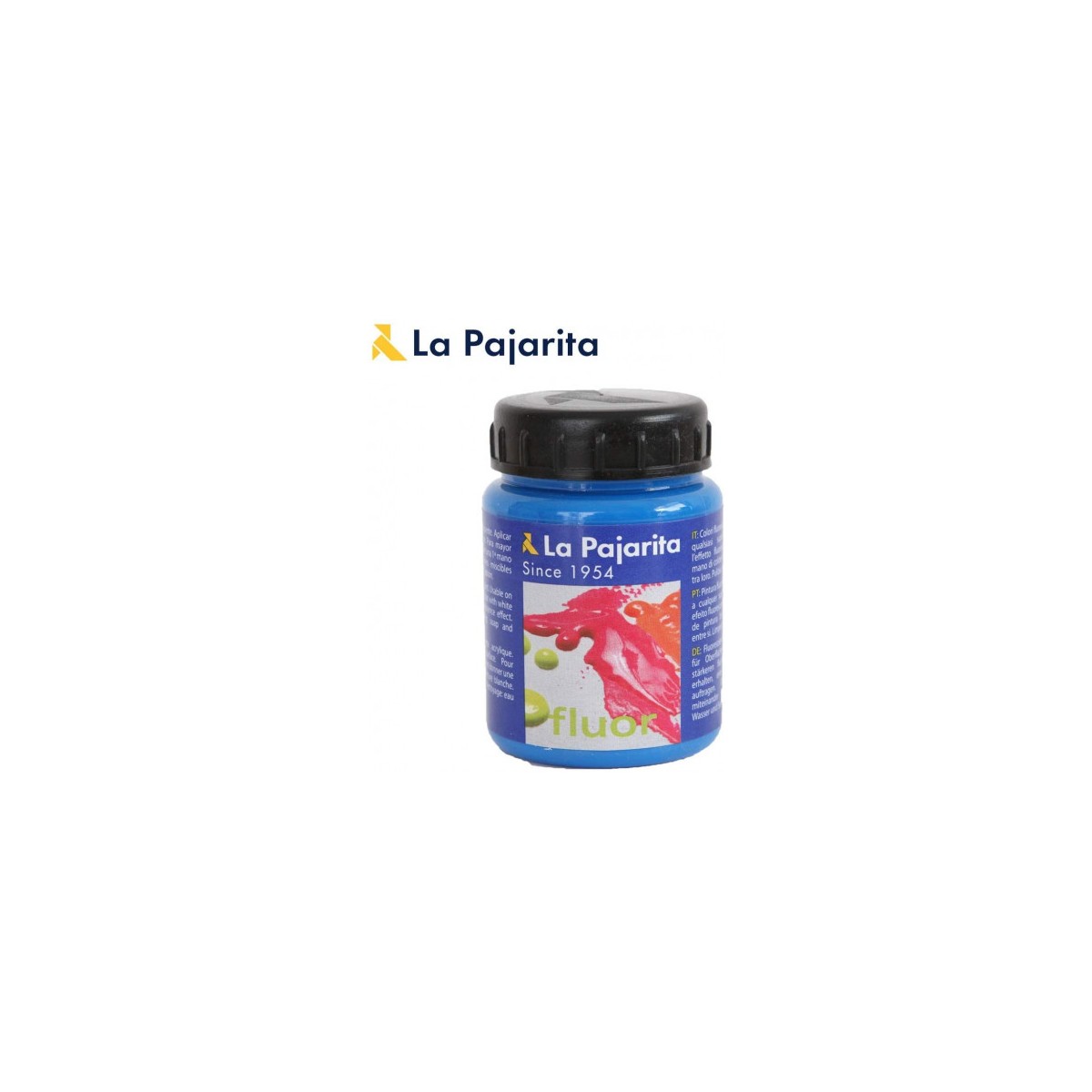 PINTURA FLUORESCENTE F 05 AZUL LUMINOSO 75ML LA PAJARITA 116416