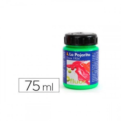 PINTURA FLUORESCENTE F 06 VERDE CESPED 75ML LA PAJARITA 116516