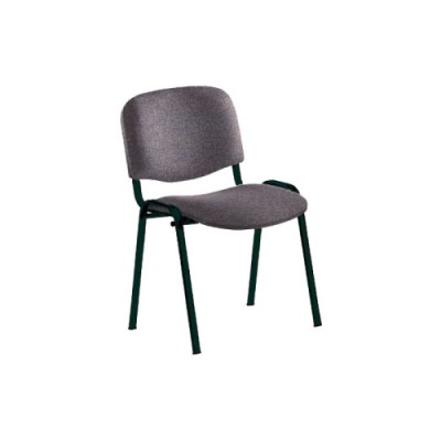 SILLA CONFIDENTE ESTRUCTURA DE TUBO METaLICO RESPALDO Y ASIENTO TAPIZADOS COLOR GRIS ROCADA 965 1