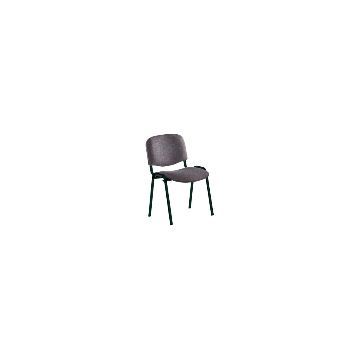 SILLA CONFIDENTE ESTRUCTURA DE TUBO METaLICO RESPALDO Y ASIENTO TAPIZADOS COLOR GRIS ROCADA 965 1