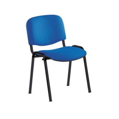 SILLA CONFIDENTE ESTRUCTURA DE TUBO METaLICO RESPALDO Y ASIENTO TAPIZADOS COLOR AZUL ROCADA 965 3