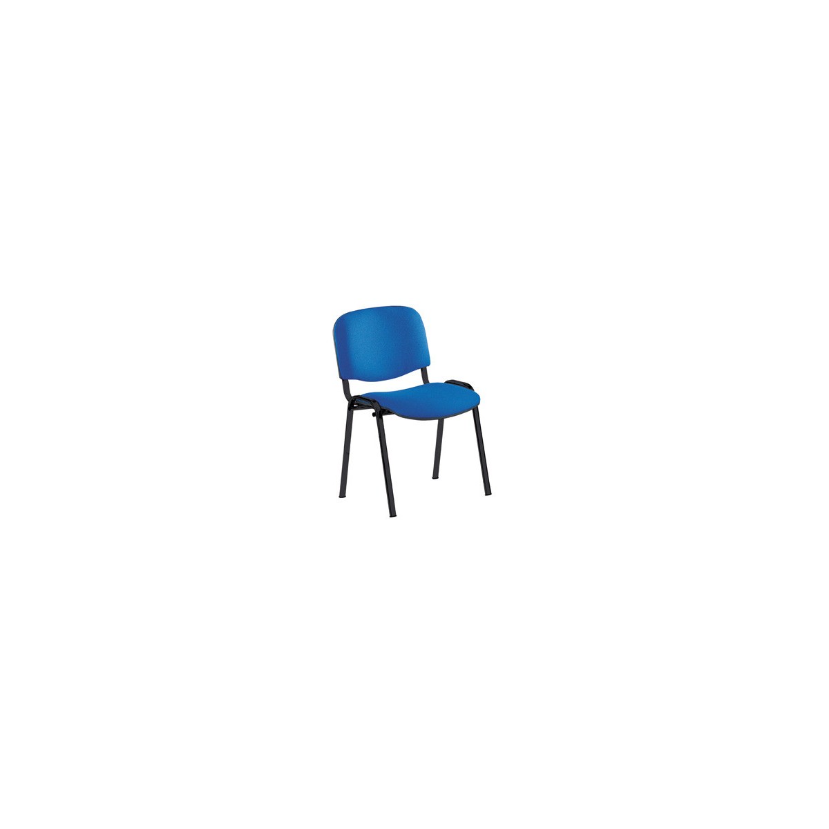 SILLA CONFIDENTE ESTRUCTURA DE TUBO METaLICO RESPALDO Y ASIENTO TAPIZADOS COLOR AZUL ROCADA 965 3