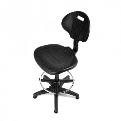 TABURETE CON ASIENTO Y RESPALDO CON REPOSAPIeS METaLICO REGULABLE EN ALTURA ROCADA 925N