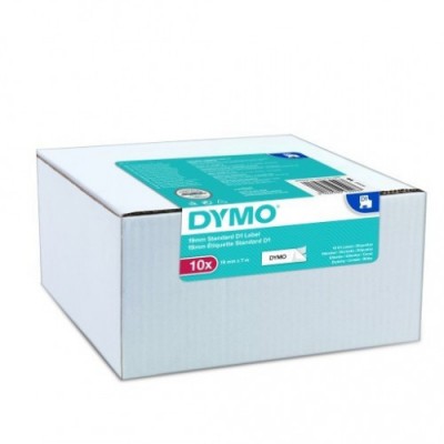 MULTIPACK 10 CINTAS DYMO D1 9MMX7M NEGRO BLANCO DYMO 2093096