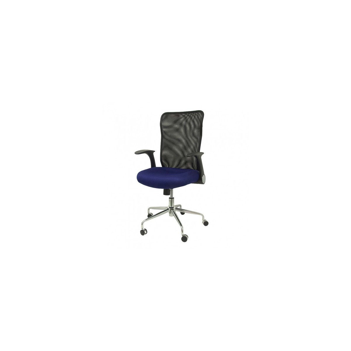 SILLA MINAYA RESPALDO MALLA NEGRO ASIENTO 3D AZUL PIQUERAS Y CRESPO 4031AZ