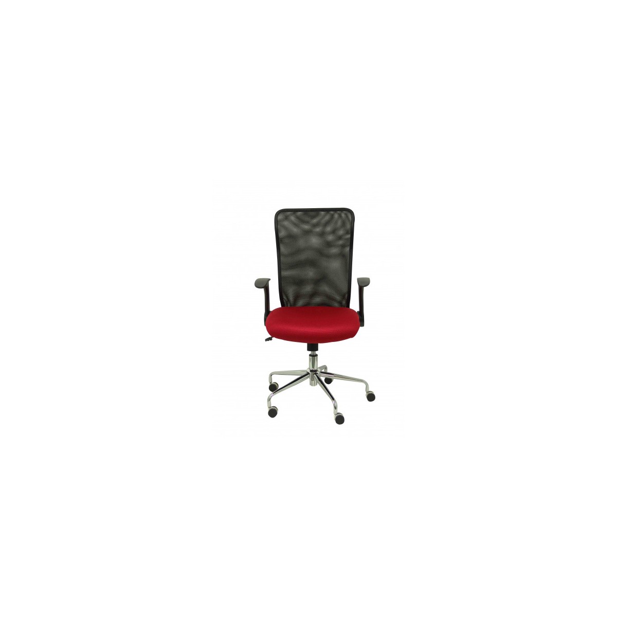 SILLA MINAYA RESPALDO MALLA NEGRO ASIENTO 3D ROJO PIQUERAS Y CRESPO 4031RJ