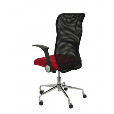 SILLA MINAYA RESPALDO MALLA NEGRO ASIENTO 3D ROJO PIQUERAS Y CRESPO 4031RJ