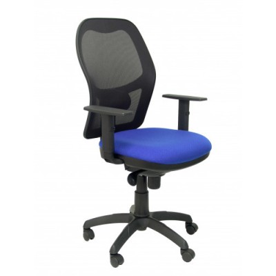 SILLA JORQUERA MALLA NEGRA ASIENTO BALI AZUL PIQUERAS Y CRESPO 15SNBALI229