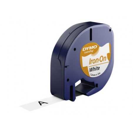 958-CINTA ROTULADORA LETRATAG ROPA 12MMX2M NEGRO/BLANCO DYMO S0718850
