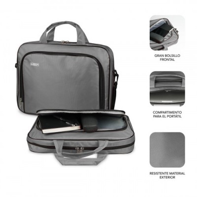 SUBBLIM Maletin Ordenador Oxford Laptop Bag 11 125 Grey