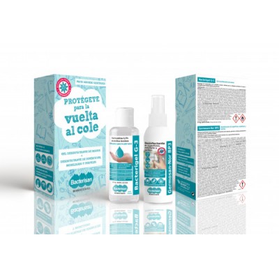 PACK BACTERISAN GEL DESINFECTANTE 60ML LIMPIADOR DE SUPERFICIES 60 ML BACTERISAN PACK