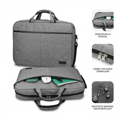 SUBBLIM Maletin Ordenador Elite Laptop Bag 133 14 Grey