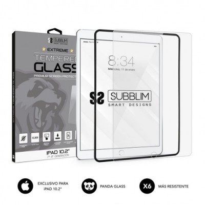 SUBBLIM Protector de Cristal Templado Extreme Tempered Glass IPAD 102 7a 8a Gen