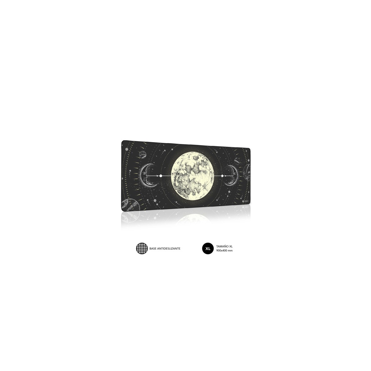 SUBBLIM Alfombrilla Raton Lunar XL Mouse Pad 900x400x3