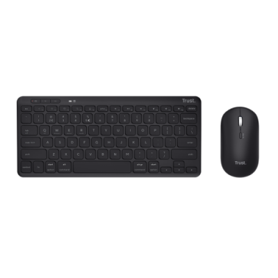 Trust Lyra teclado Raton incluido Bluetooth QWERTY Espanol Negro