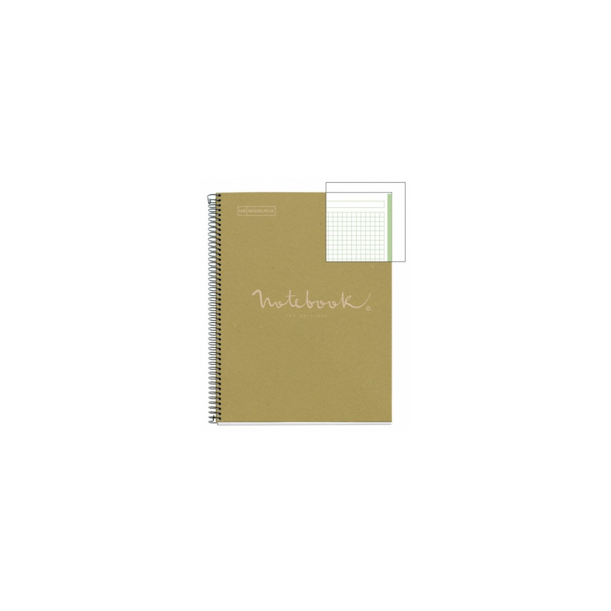 CUADERNO 100 RECICLADO NB 1 A4 80HOJAS ECOVERDE EMOTIONS MR MIQUELRIUS 6091