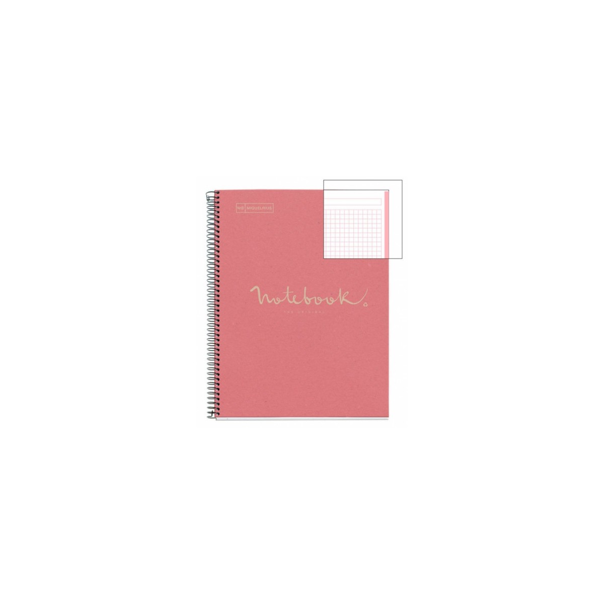 CUADERNO 100 RECICLADO NB 1 A4 80HOJAS ECOROSA EMOTIONS MIQUELRIUS 6093