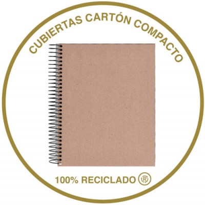 CUADERNO 100 RECICLADO NB 4 A4 120HOJAS ECOGRIS MIQUELRIUS 6082